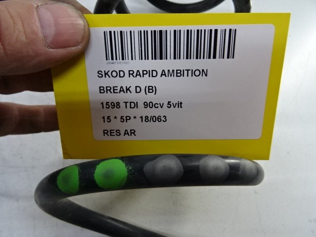 RESSORT DE SUSPENSION ARRIERE Skoda Rapid Spaceback, Utilisé, Skoda