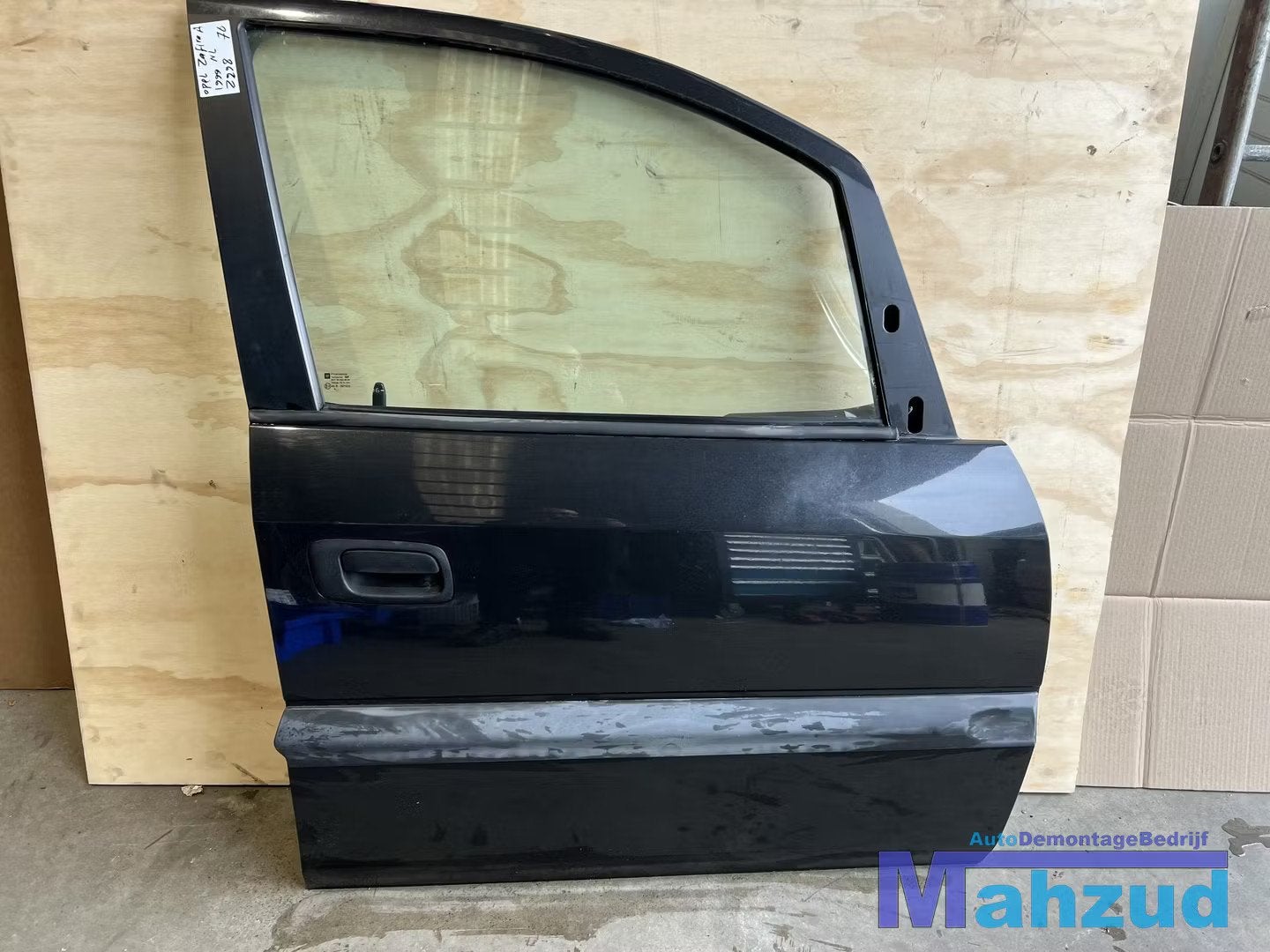 OPEL ZAFIRA A Zwart Z298 Rechts Voor deur portier 1998-2005, Gebruikt, Deur, Opel Automobile GmbH, Kontakt@opel-infoservice.de