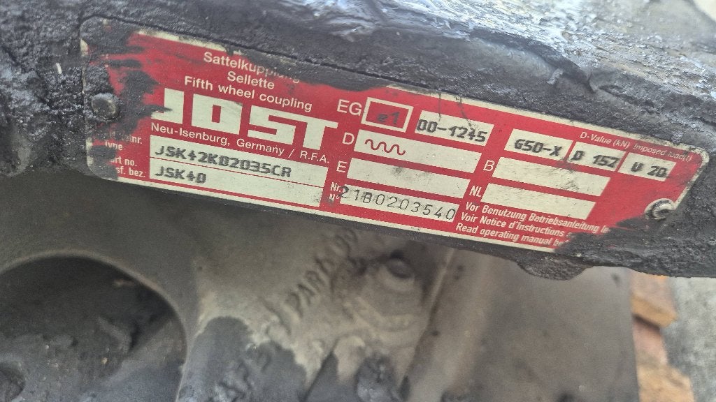 JOST JSK 40 vijfde wiel, Auto-onderdelen, Ophalen, Gebruikt, DAF, Ophanging en Onderstel