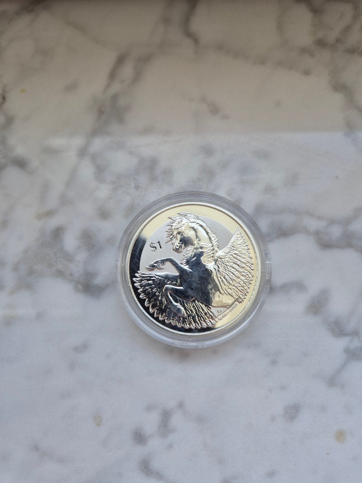 1oz 999 silver - Virgin Islands - Pegasus 2018, Enlèvement, Argent