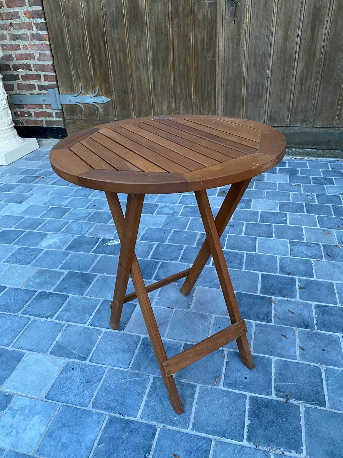 Table en bois, Enlèvement, Comme neuf, Rond, Bois