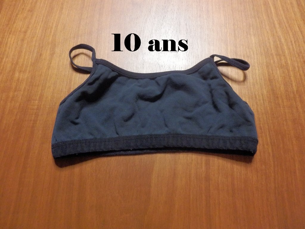 (137)- brassière fille t.10 ans grise - la redoute -, Nacht- of Onderkleding, Meisje, Zo goed als nieuw, La redoute teen