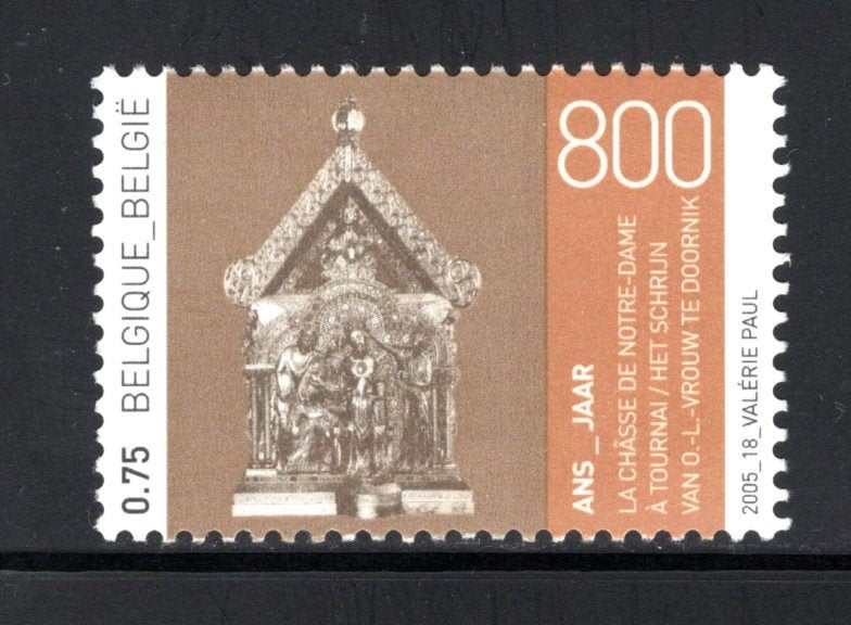 3425 MNH 2005 - 800 ans du Sanctuaire Notre-Dame de Tournai, Envoi, Non oblitéré, Neuf