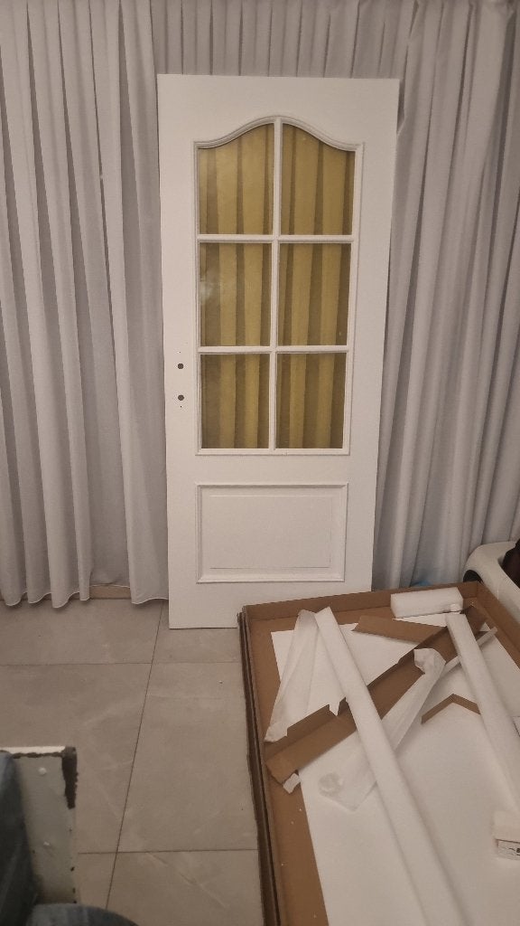 Geverfde Binnendeuren met witte kleur in goede staat ., Doe-het-zelf en Bouw, Ophalen, Gebruikt, Binnendeur, 200 tot 215 cm
