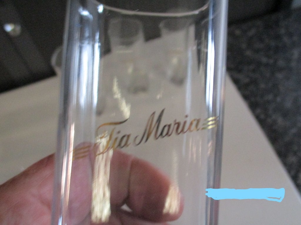 5 glazen tia maria, Maison & Meubles, Enlèvement ou Envoi, Comme neuf, Verre, Verre ou Verres