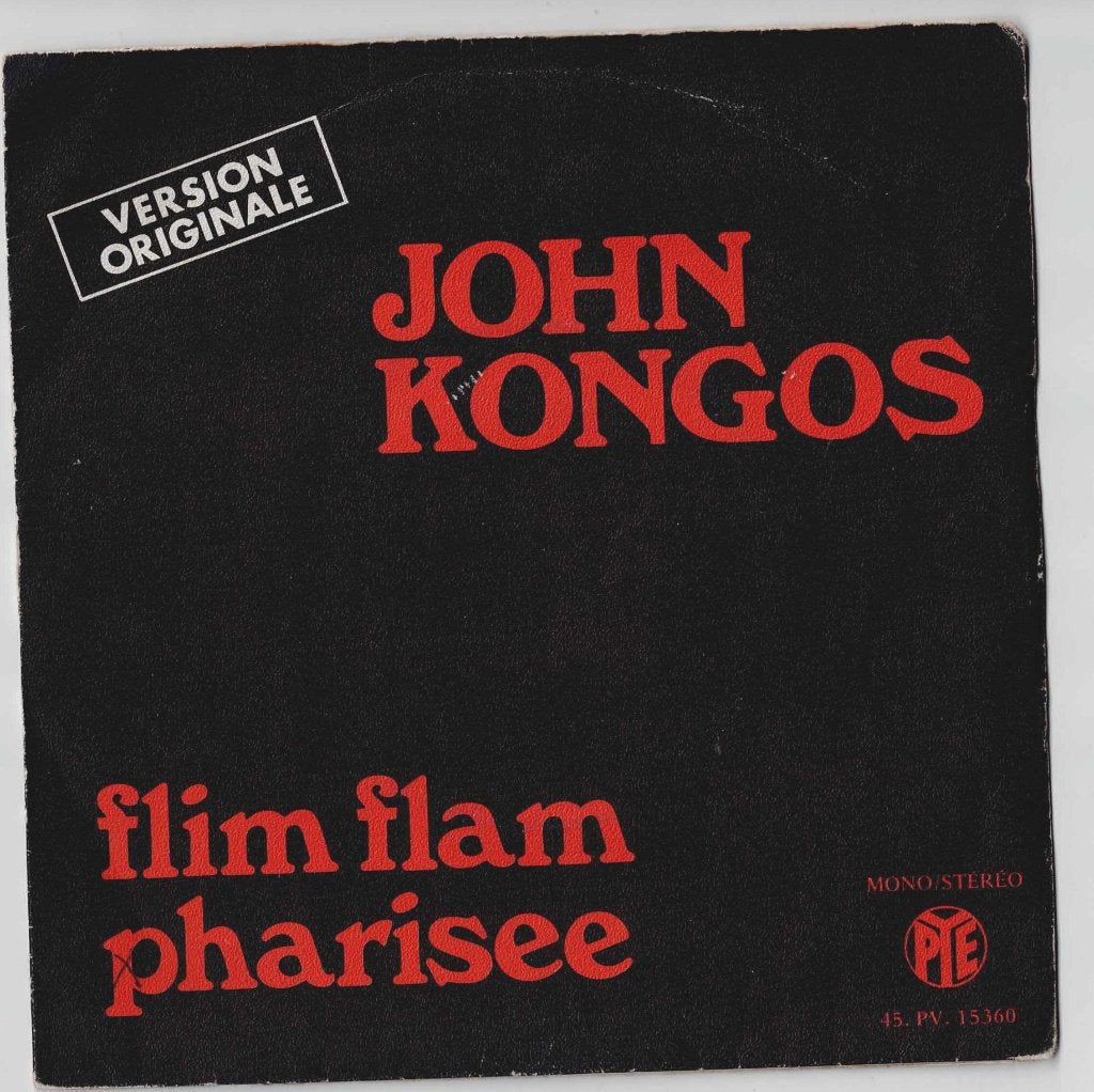 John Kongos - Flim Flam Pharesee - Confusions ..., CD & DVD, Vinyles Singles, Enlèvement ou Envoi, 7 inch, Utilisé, Country et Western