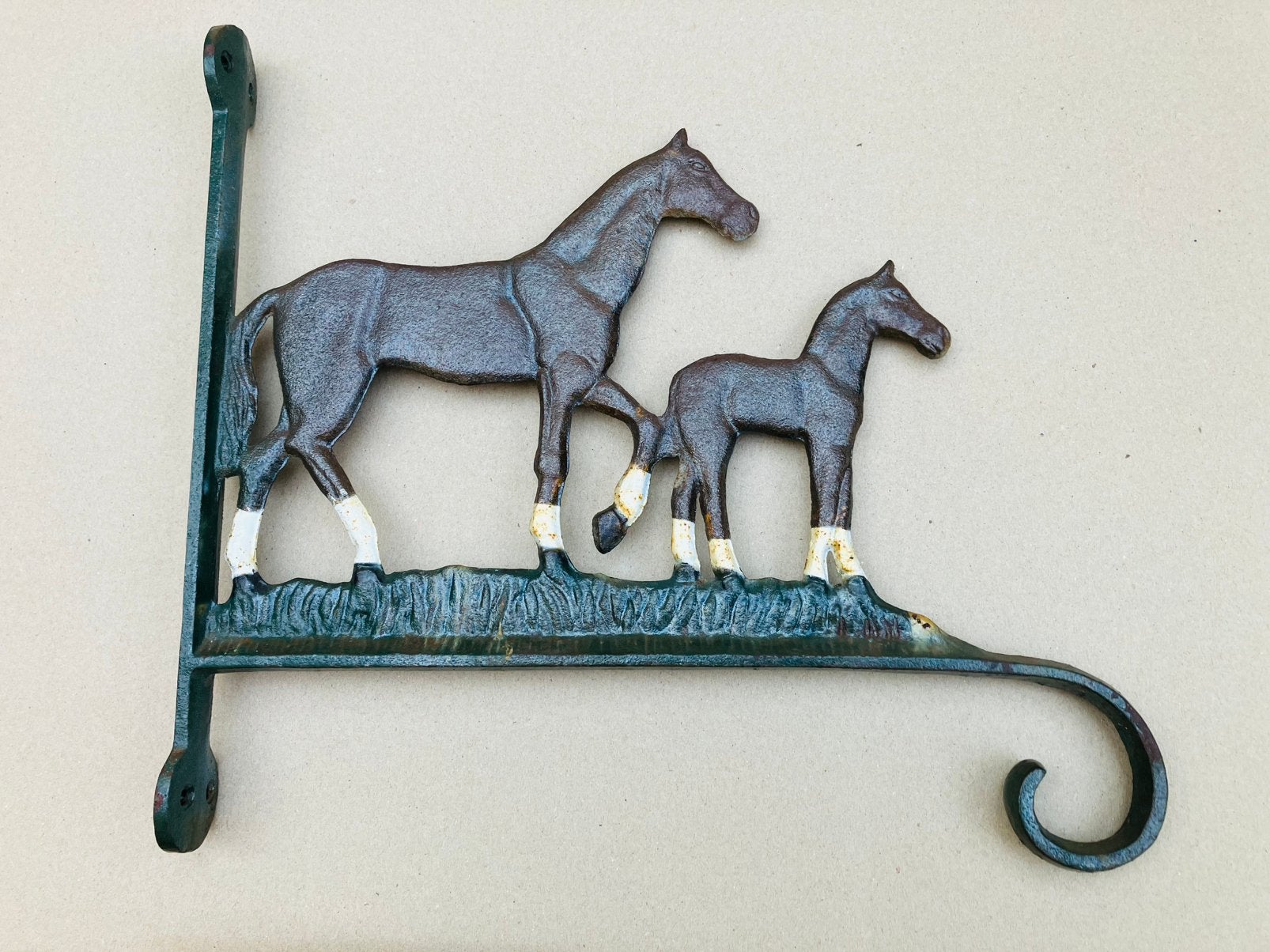 Décoration de jardin en fonte, chevaux, Jardin & Terrasse, Décoration murale de jardin, Enlèvement ou Envoi, Utilisé