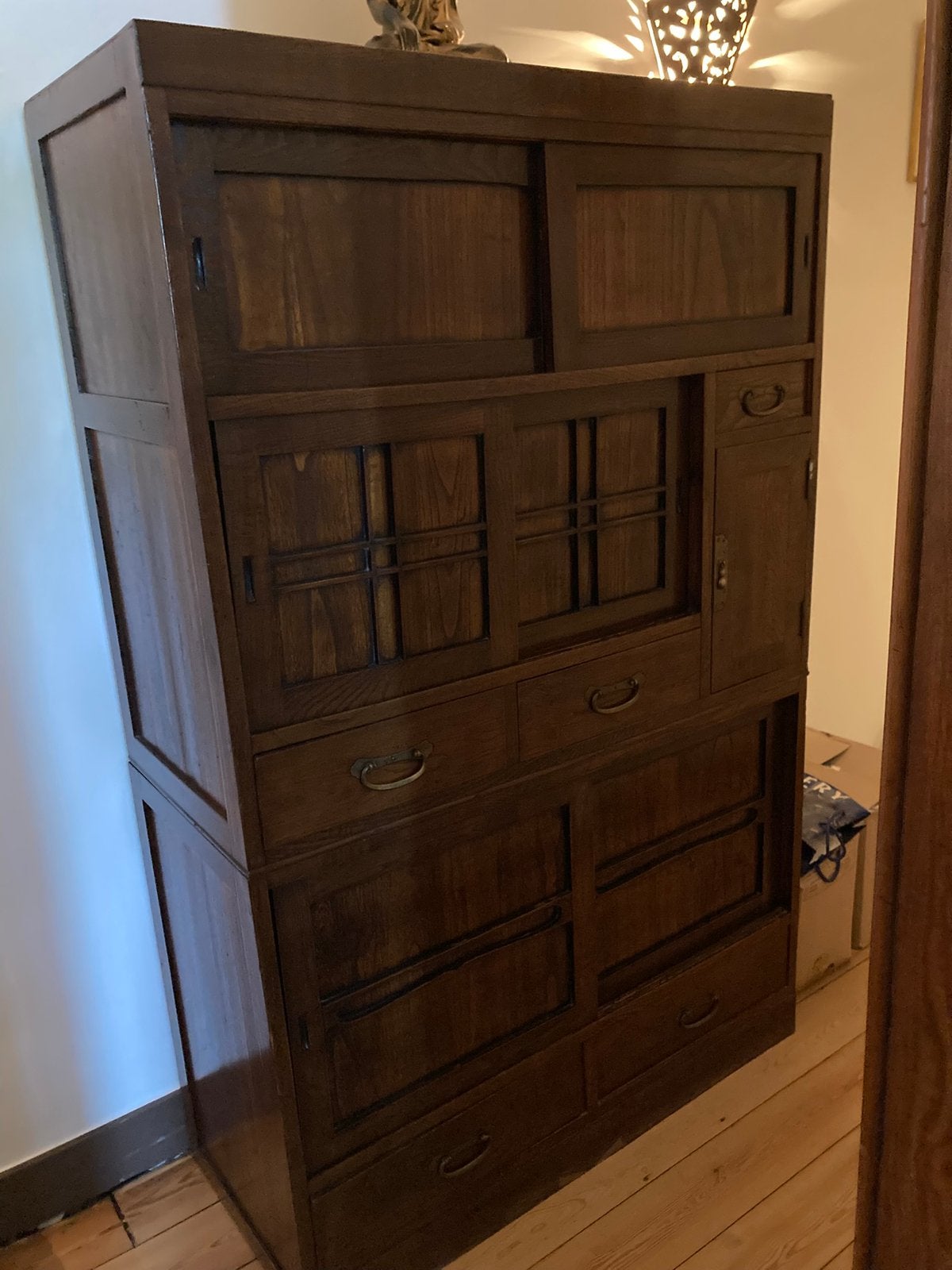 Tansu antique Japanese chest, Avec tiroir(s), Enlèvement ou Envoi, Comme neuf, 50 à 100 cm