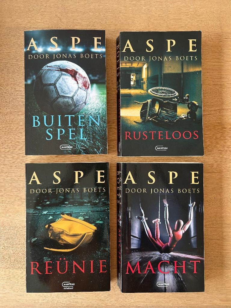 4 boeken Pieter Aspe / Jonas Boets, Boeken, Ophalen of Verzenden, Zo goed als nieuw, België