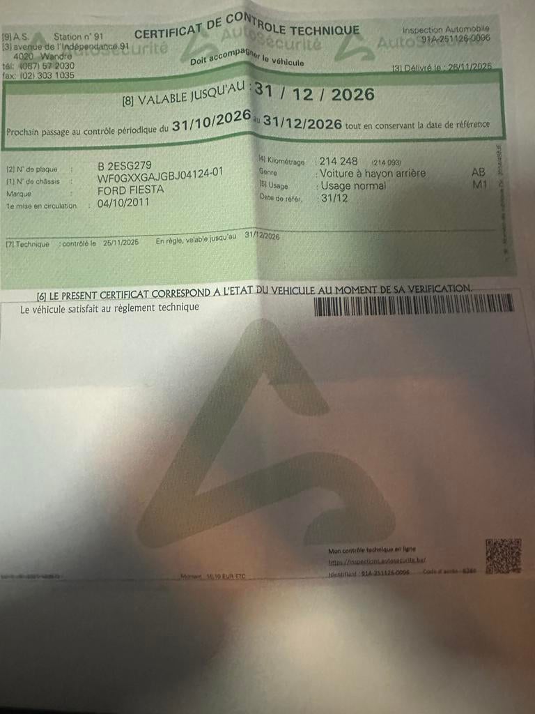 Ford Fiesta, Auto's, Ford, Euro 5, Stof, 1145 kg, Zwart
