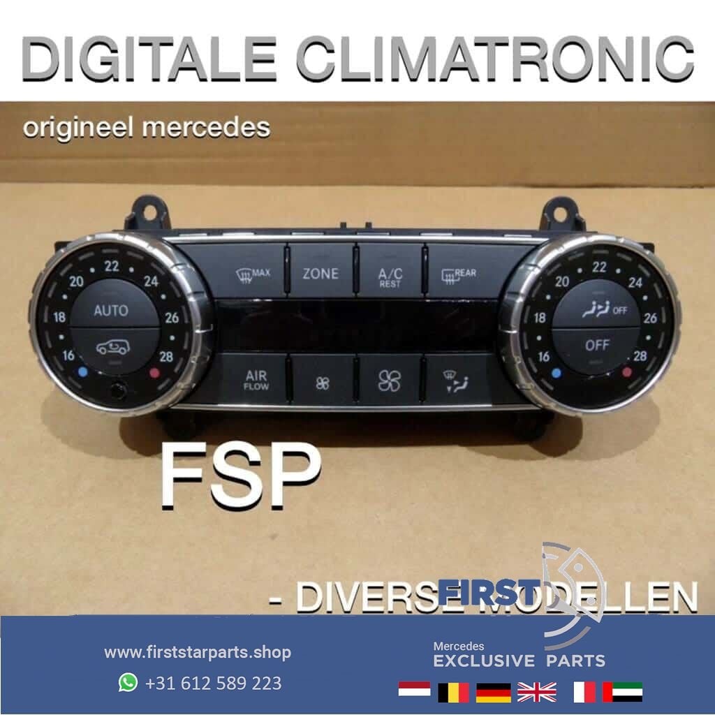 Mercedes W204 W212 X204 W166 Climatronic kachel bediening or, Gebruikt, -, Ophalen of Verzenden, -