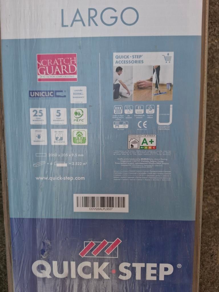 Quickstep Laminaat in originele verpakking, Doe-het-zelf en Bouw, Vloerdelen en Plavuizen, Ophalen, Nieuw, Laminaat