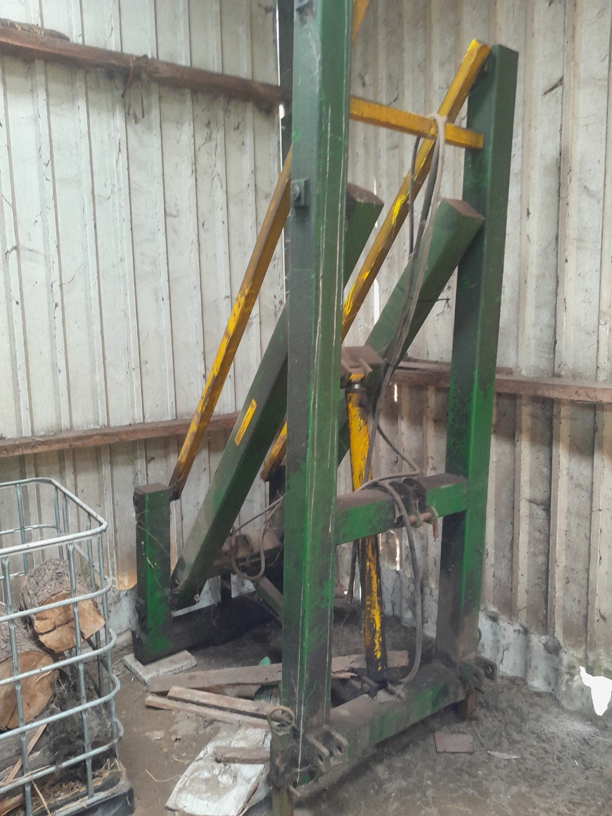 Achterlader tractor, Ophalen