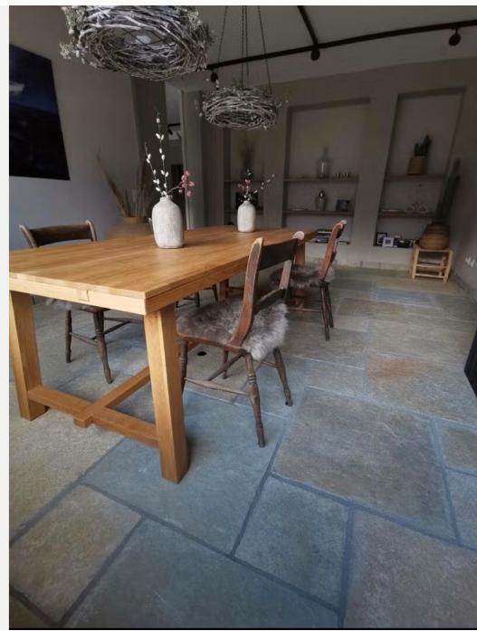 LUXE; BOURGONDISCHE DALLEN TEGELS VLOEREN, KALKSTEEN, Tuin en Terras, Ophalen, Kalksteen