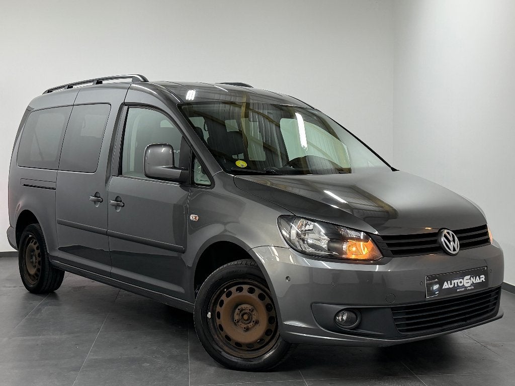 Volkswagen Caddy 1.6 TDi 7pl - 1erMain - Airco - Carnet EU5b, Autos, Volkswagen, Achat, 7 places, Noir, 5 portes