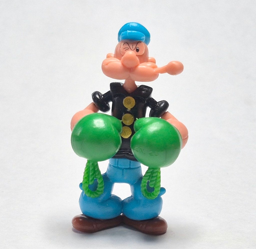Popeye 1991 Popeye avec gants de boxe verts  K92 N. 231, Collections, Enlèvement ou Envoi, Utilisé, Figurines