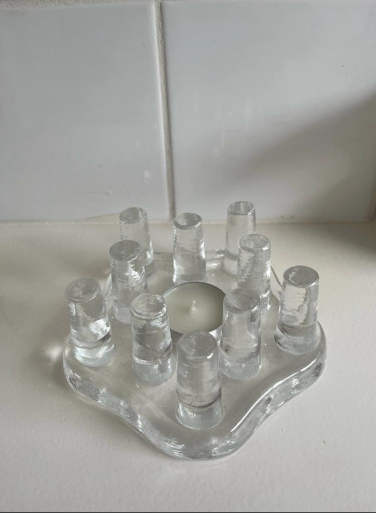 chauffe plat en verre design, Antiquités & Art, Enlèvement ou Envoi