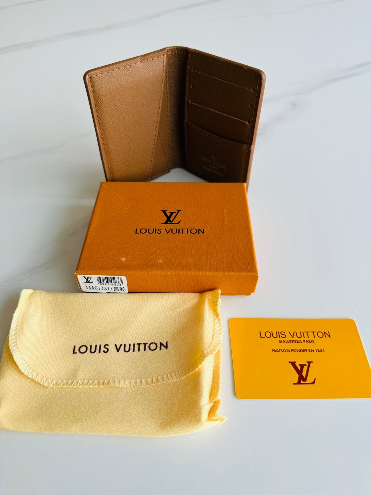 LV Wallet nieuw leer, Handtassen en Accessoires, Ophalen, Nieuw, Bruin, Leder