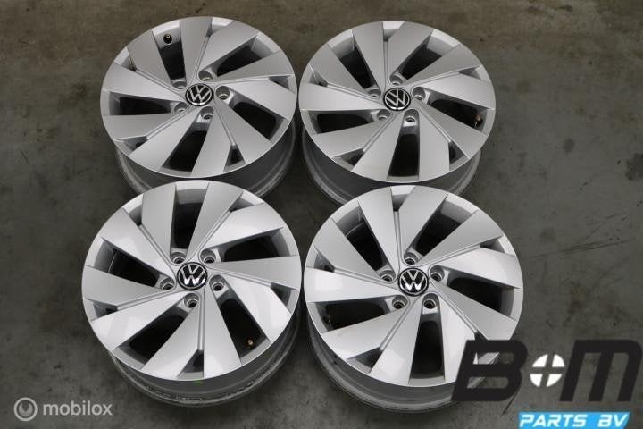 ORIGINEEL! 17 inch Belmont velgen VW Golf / Caddy 5H0601025B, Auto-onderdelen, Gebruikt, Velg(en), 17 inch, Personenwagen