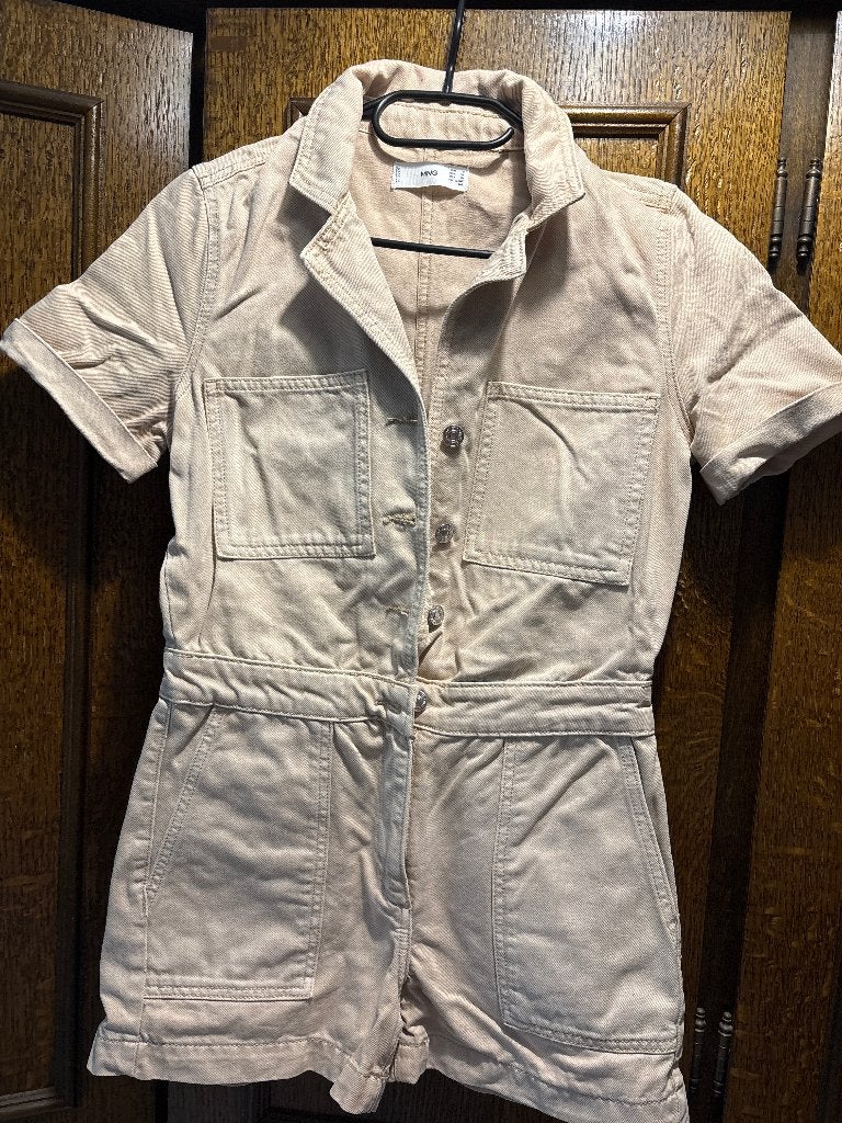 Jumpsuit, Kleding | Dames, Jumpsuits, Ophalen, Mango, Beige, Zo goed als nieuw
