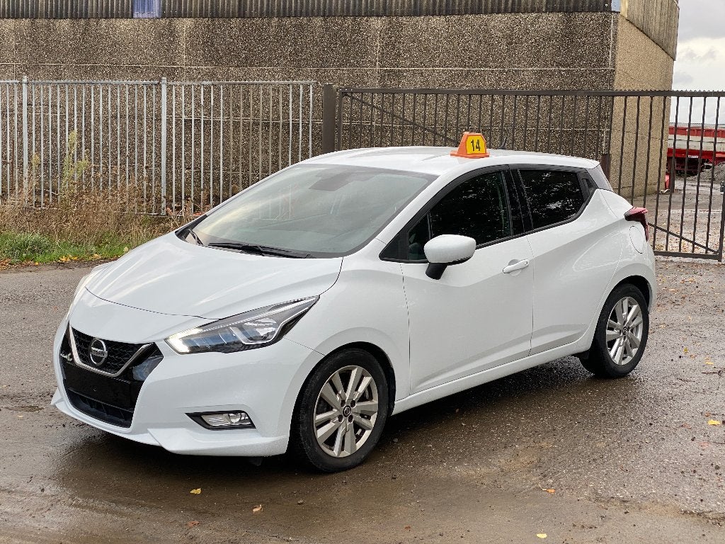 Nissan Micra 1.0 IG-T Tekna Xtronic, Auto's, Stof, Wit, https://public.car-pass.be/vhr/a5cfad18-3af6-45e1-acc0-f2dbd9bb14ca, 1000 cc