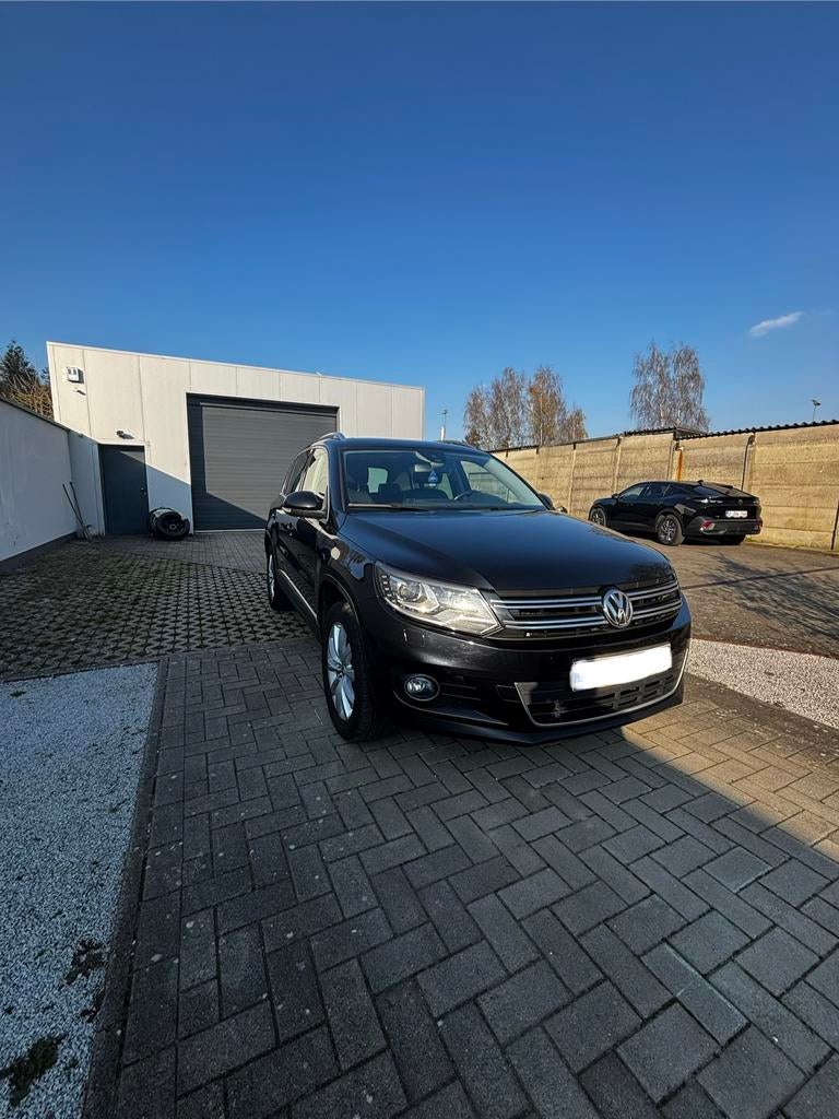 VW Tiguan 2.0 CR TDI 4Motion Sport 2014 | OPTIONS COMPLÈTES, Autos, Cuir, Euro 5, Noir, 5 portes