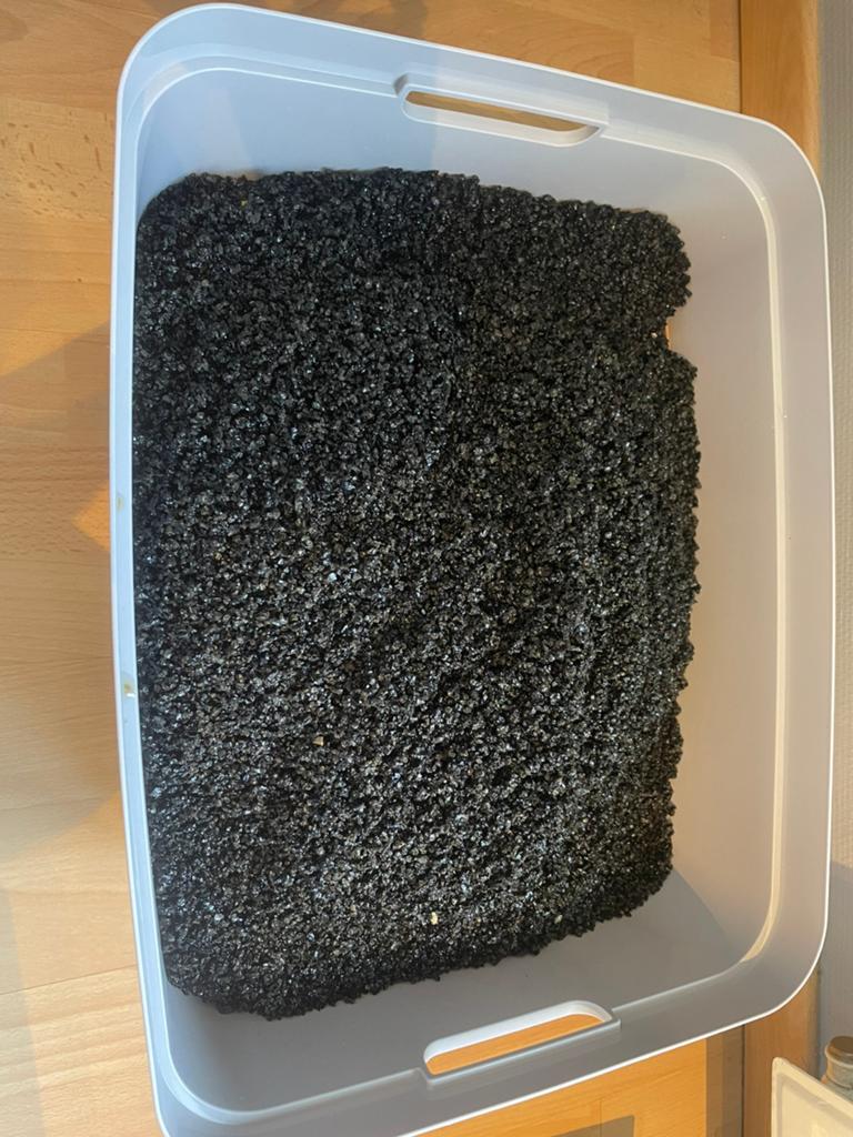 Gratis aquarium grind, Ophalen, Gebruikt