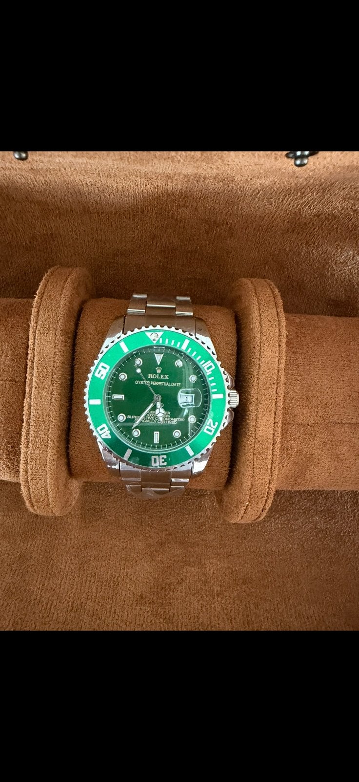 Montre verte, Autres marques, Enlèvement ou Envoi, Autres matériaux, Autres matériaux