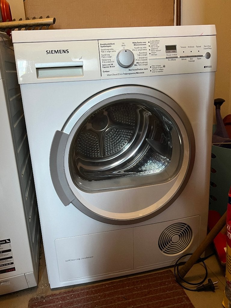 Droogkast SIEMENS warmtepomp, Electroménager, Sèche-linge, Utilisé, À condensation, Chargeur frontal, 8 à 10 kg, 85 à 90 cm, Enlèvement