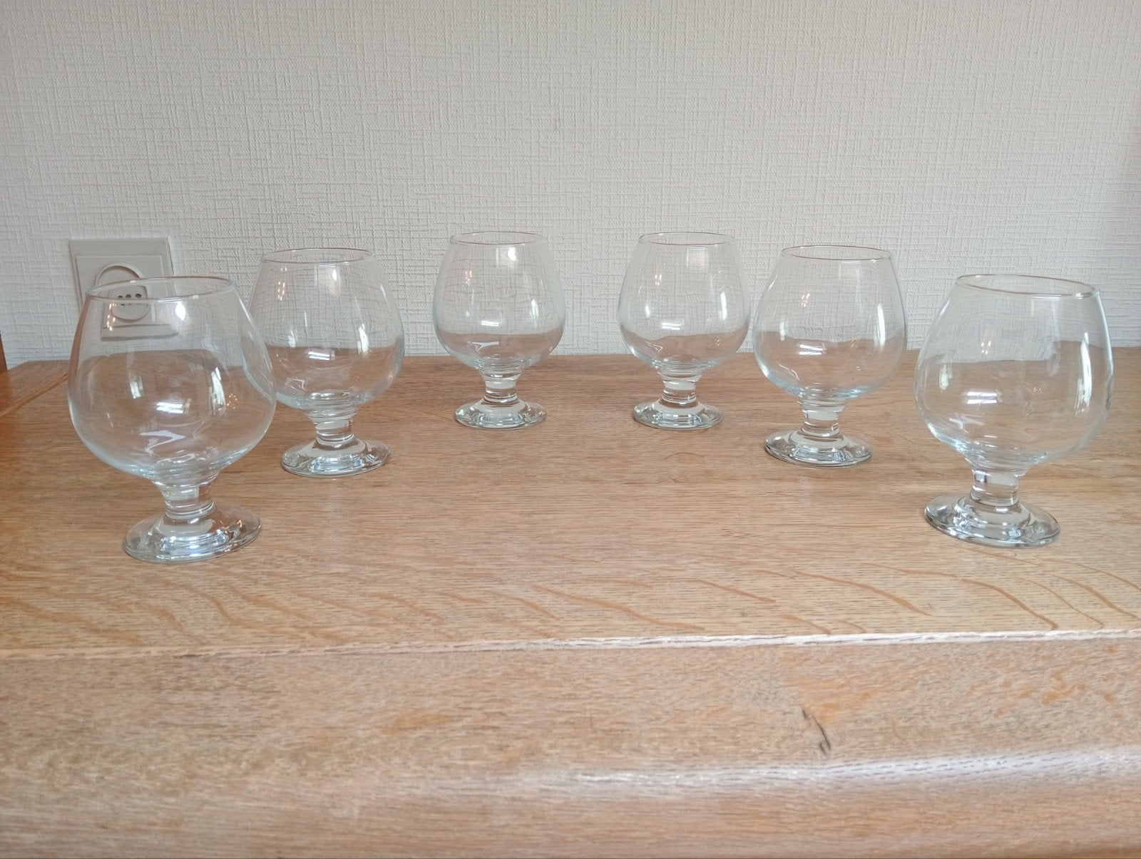 Lot de 6 verres à cognac/brandy/rhum, Enlèvement