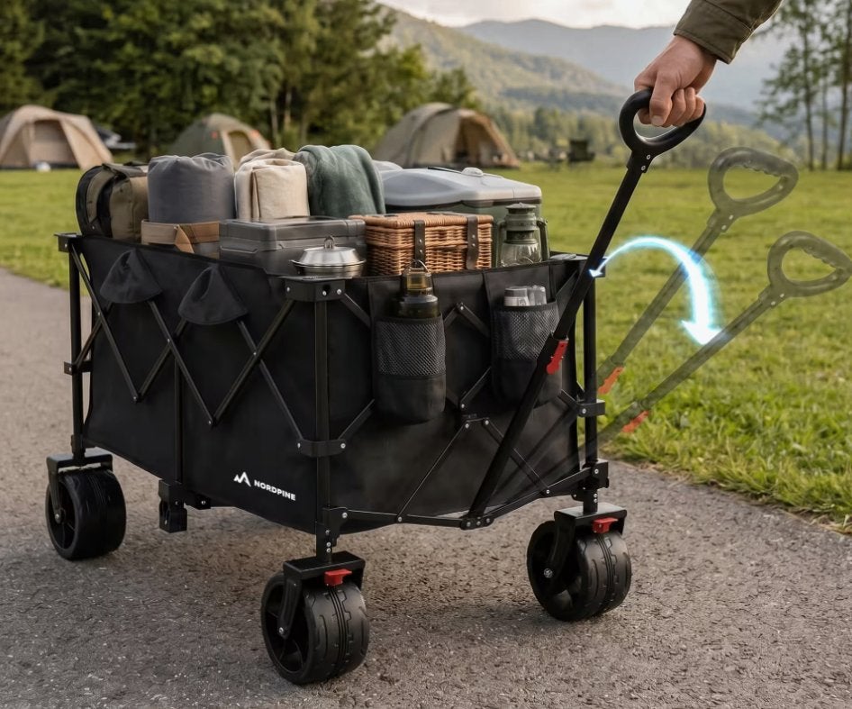 Chariot à bras de 200 litres (jamais utilisé), Caravanes & Camping, Chariots, Enlèvement, Pliable, Neuf