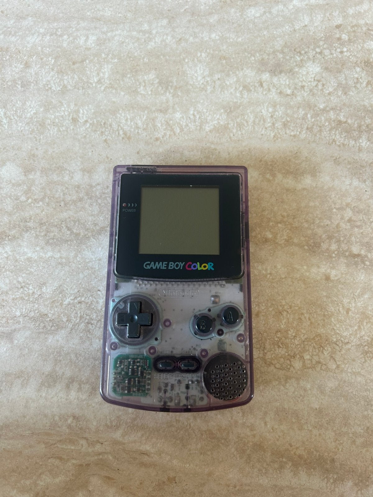 Gameboy Color Transparant Paars, Games en Spelcomputers, Spelcomputers | Nintendo Game Boy, Ophalen, Gebruikt, Game Boy Color