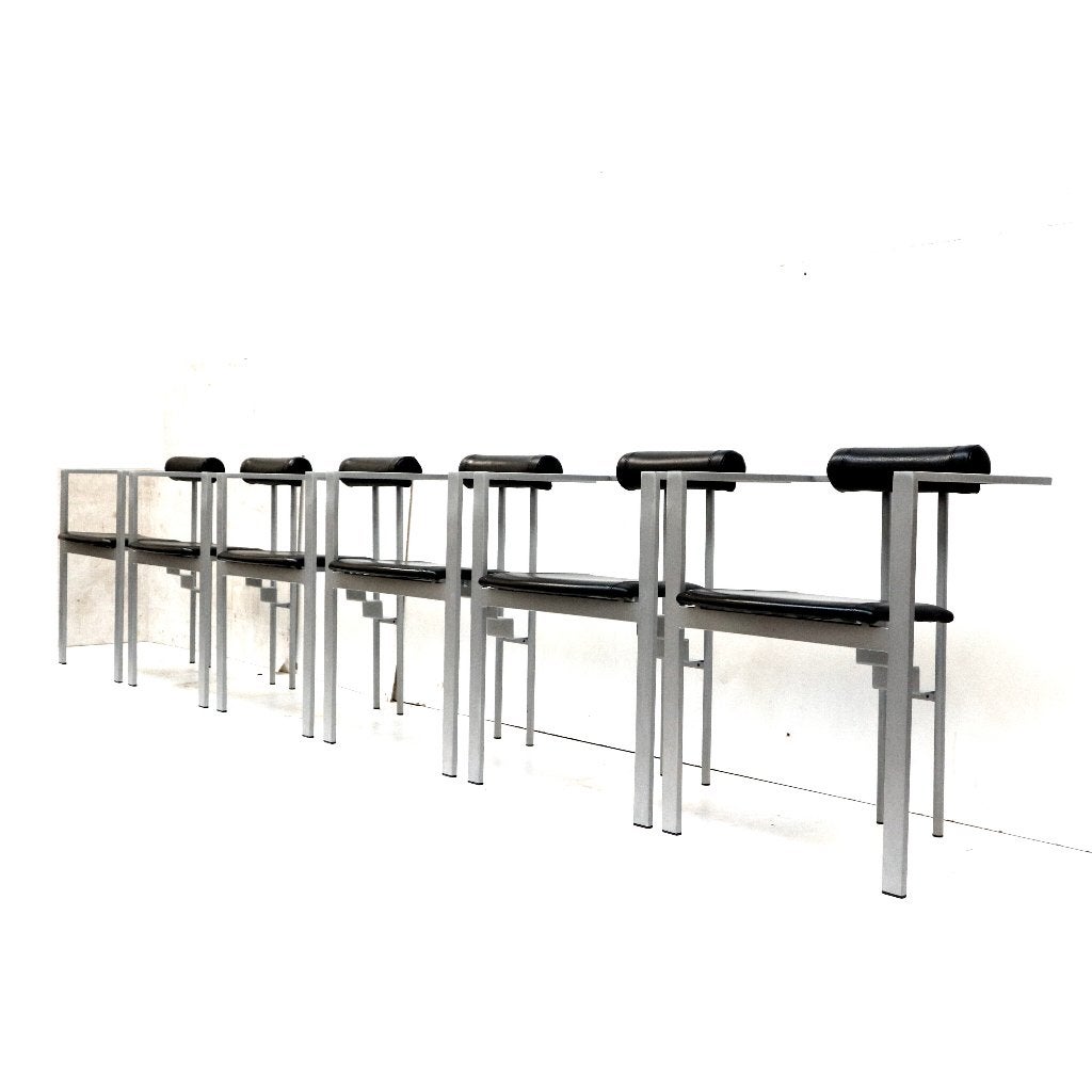 6x vintage design stoelen eetkamerstoelen midcentury retro, Verzenden