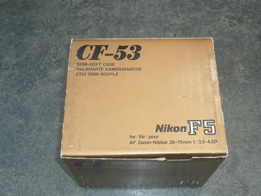 Nikon CF-53 lederen tas voor F5, Ophalen of Verzenden, Zo goed als nieuw, Overige typen, Overige merken