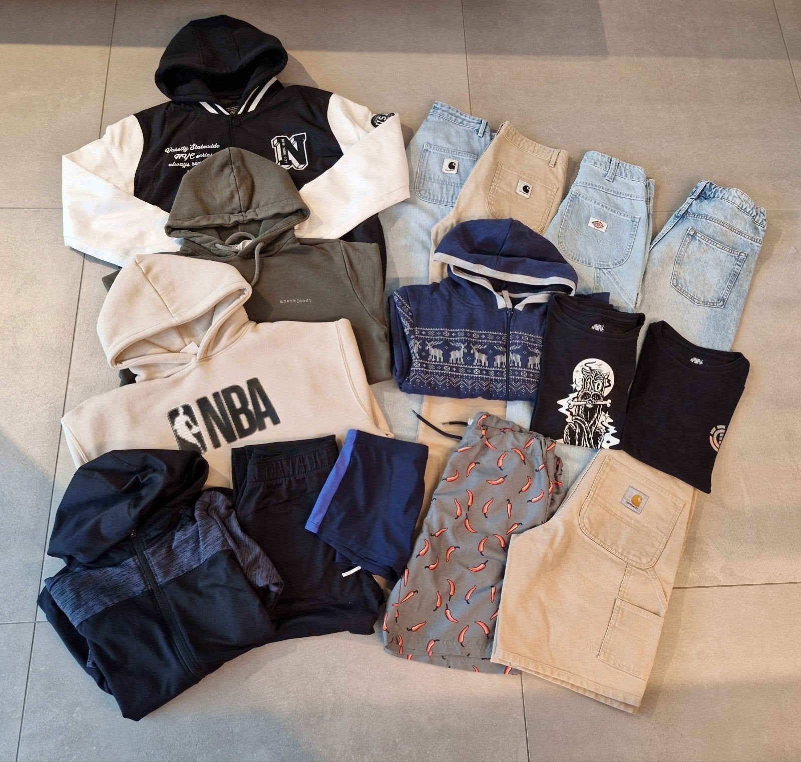 Pakket toffe skatekledij 12-13 jaar, Kinderen en Baby's, Ophalen of Verzenden, Gebruikt, Carhartt, Jongen