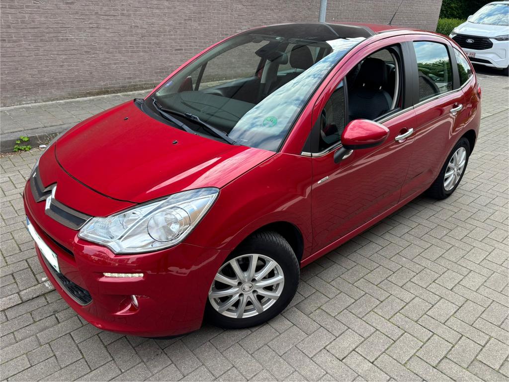 Citroen C3 1.6 essence 2014, Auto's, Citroën, Euro 5, Zwart, Leder, Bedrijf