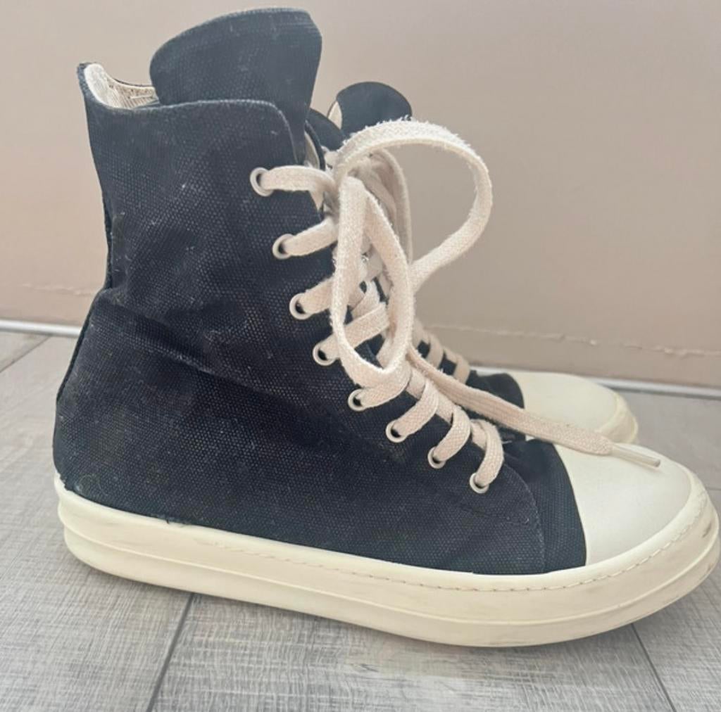 Rick Owens drkshdw Ramones High Top Sneakers Zwart, Verzenden, Zo goed als nieuw, Zwart, Sneakers