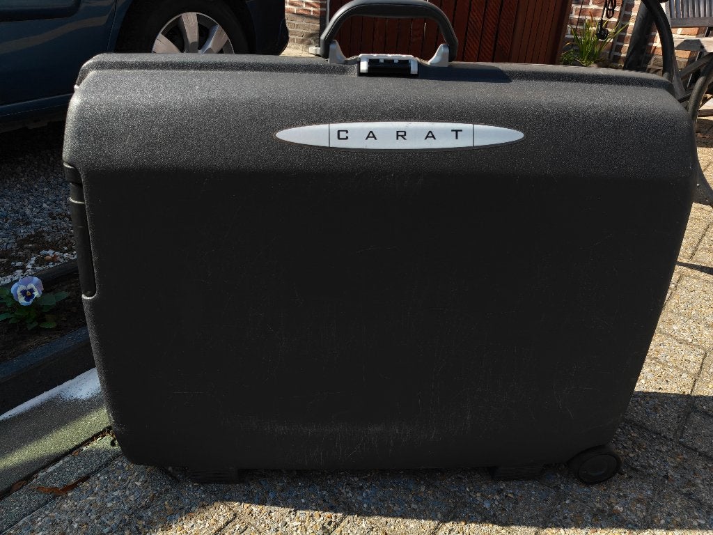 Reiskoffers, Handtassen en Accessoires, Gebruikt, Hard kunststof, Slot, Minder dan 35 cm