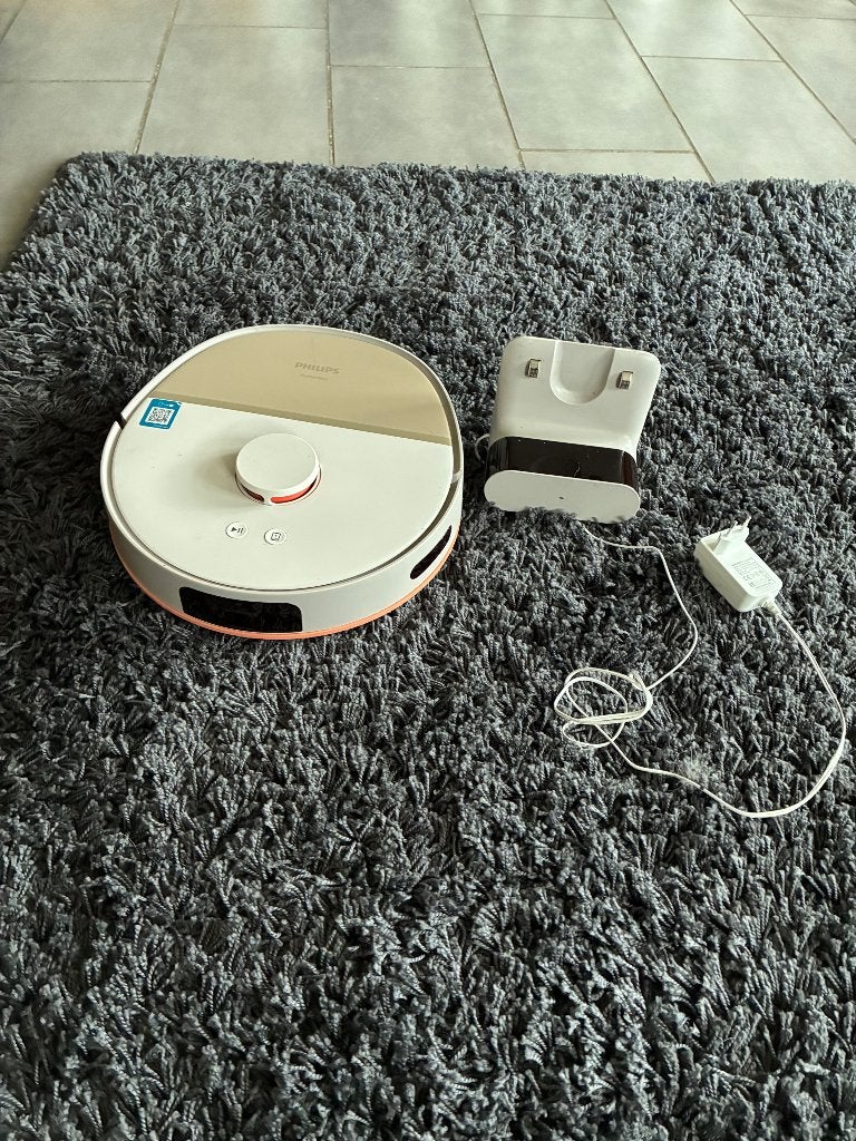 Robotstofzuiger en dweiler, Electroménager, Philips, Réservoir, Comme neuf, Enlèvement