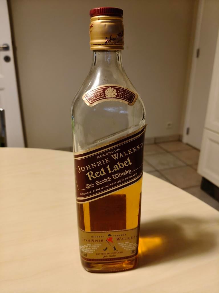 Rest whiskey fles ruilen voor 4 blikken cola, Verzamelen, Ophalen