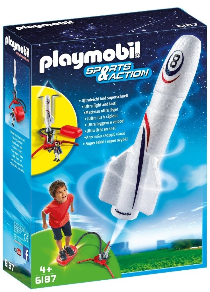 Playmobil Raket met lanceerpomp, Kinderen en Baby's, Ophalen, Gebruikt, Complete set, Overige typen