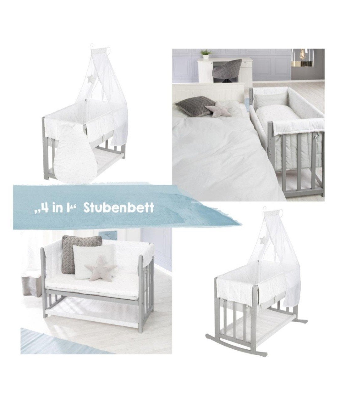 4 in 1 baby bed, Ophalen