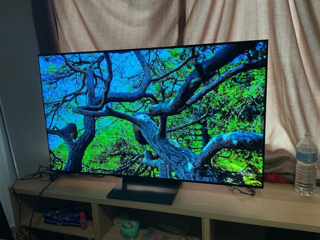 Tv  Samsung smart wifi 4k Qled 169cm 65Q77C  nieuwstaat, Audio, Tv en Foto, Televisies, Ophalen, Zo goed als nieuw, QLED, Samsung