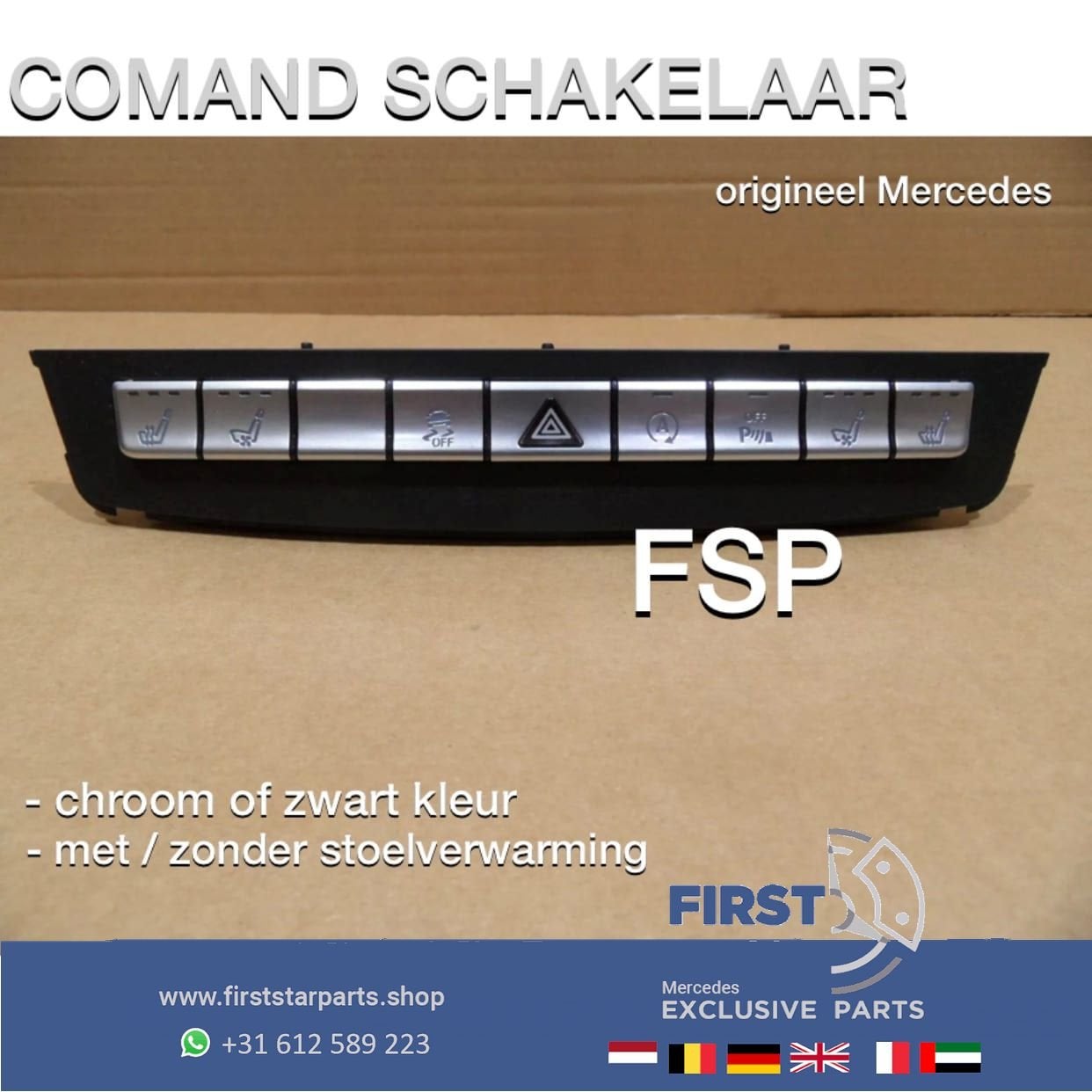 comand stoel gevarendriehoek schakelaar W176 W117 W156 W166