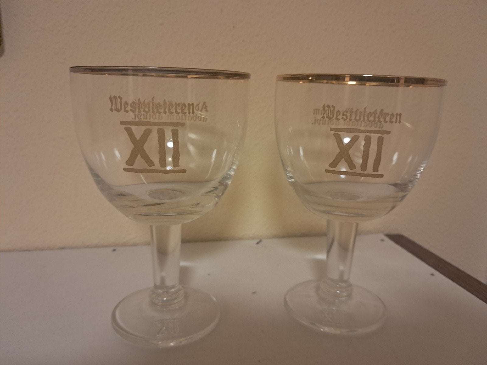 WESTVLETEREN 12 - degustatieglazen, Ophalen