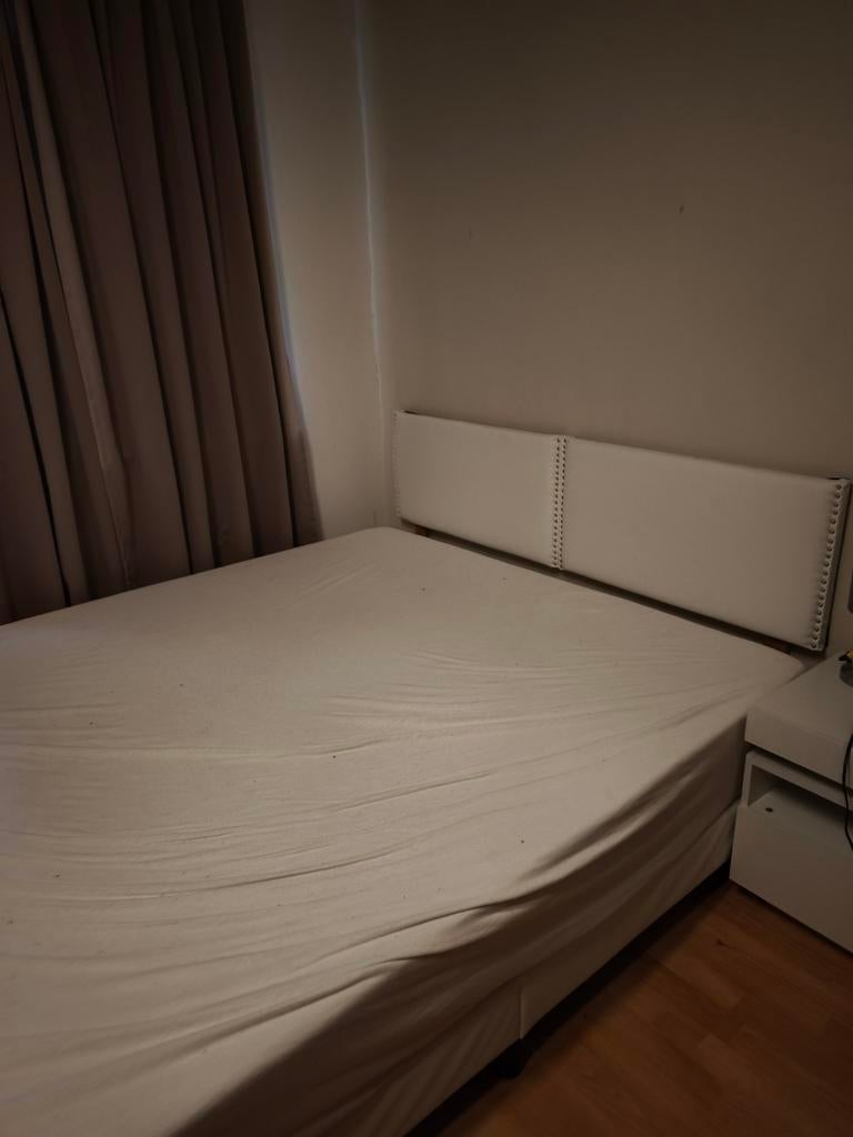 Tweepersoonsbed 160*200, Huis en Inrichting, Slaapkamer | Bedden, Ophalen, Overige materialen, Verstelbaar, Wit