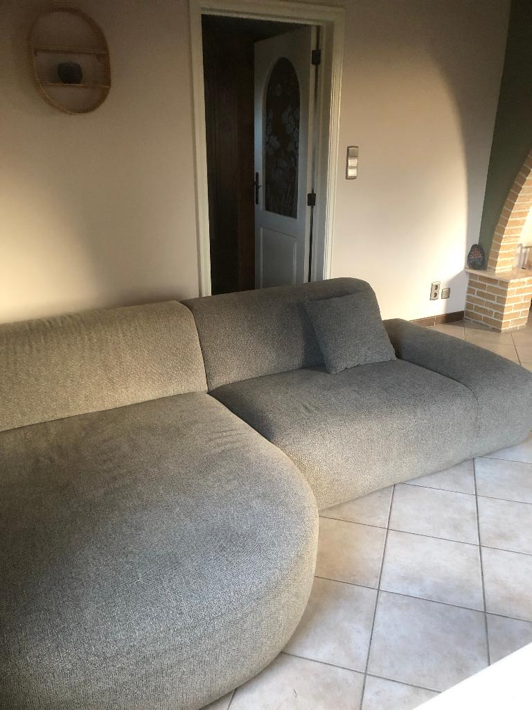 Modulaire zetel + voetenbank Juntoo, Ophalen, 250 tot 300 cm, Gebruikt, Hoekbank