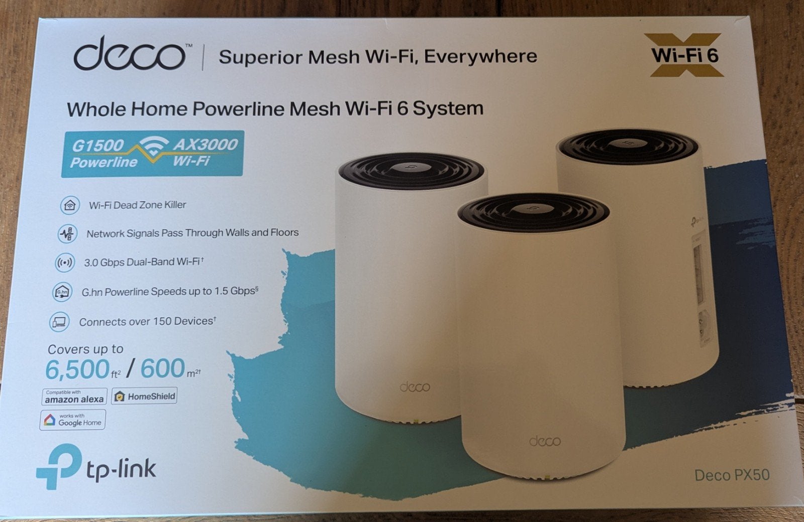 TP-Link Deco PX50 Mesh Wi-Fi 6 + Powerline (3-pack), Informatique & Logiciels, Enlèvement, Comme neuf