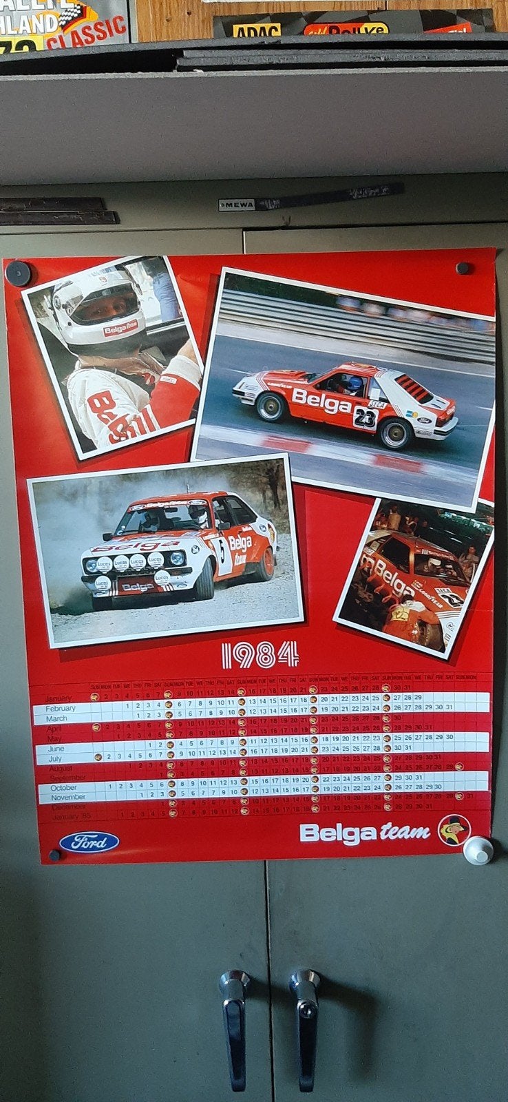 Belga  poster kalender 1984, Verzamelen, Ophalen of Verzenden, Zo goed als nieuw