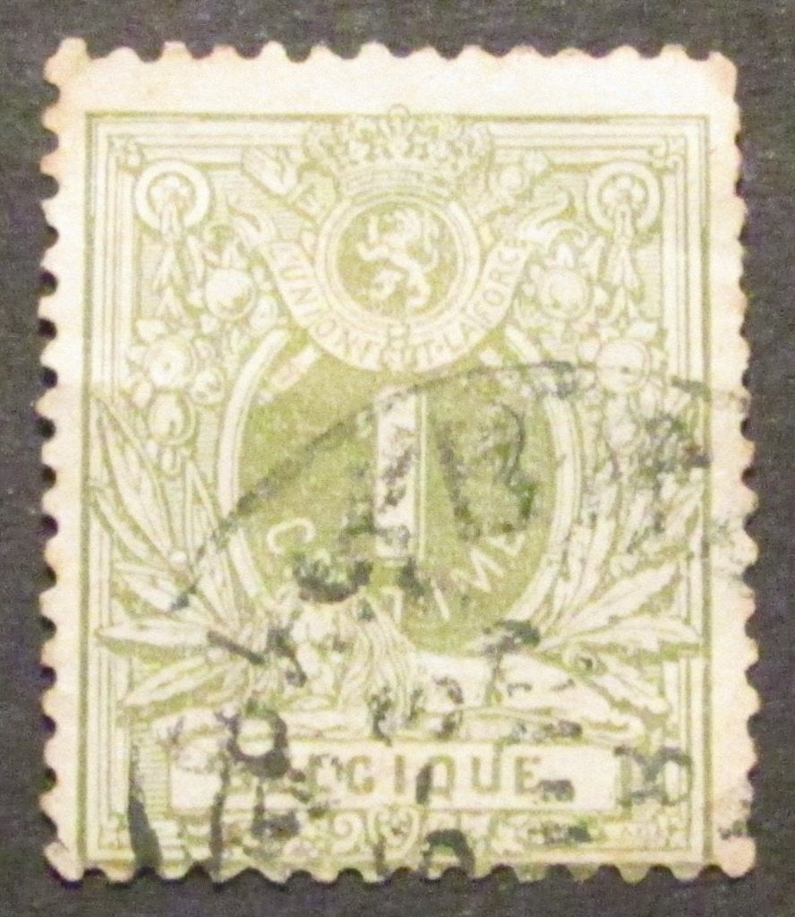 1 cent Léopold II de 1888 estampillé, Enlèvement ou Envoi, Affranchi, Timbre-poste, Autre